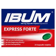 Zdjęcie produktu - Ibum Express Forte 400 mg, 24 kapsułki miękkie