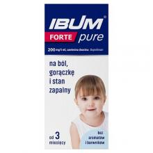 Zdjęcie produktu - Ibum Forte Pure Zawiesina dla dzieci na b&oacute;l, gorączkę i stan zapalny, 100 g USZKODZONE OPAKOWANIE TEKTUROWE