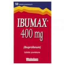 Zdjęcie produktu - Ibumax 400mg tabl.powl. 0,4 g 50 tabl.