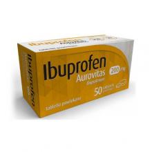 Zdjęcie produktu - Ibuprofen Aurovitas 200mg, 50 tabletek