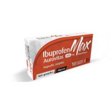 Zdjęcie produktu - Ibuprofen MAX Aurovitas 400mg, 10 kapsułek