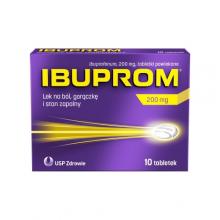 IBUPROM 200 mg - 10 tabletek