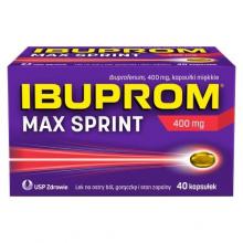 Zdjęcie produktu - Ibuprom Max Sprint 400 mg, 40 kapsułek USZKODZONE TEKTUROWE OPAKOWA.