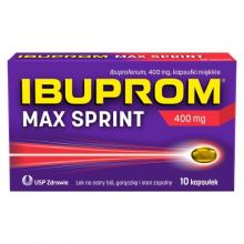 Zdjęcie produktu - Ibuprom MAX SPRINT 400mg - 10 kapsułek