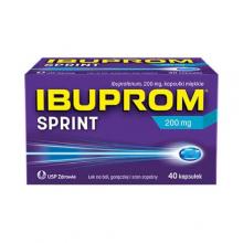 Zdjęcie produktu - IBUPROM SPRINT 200mg, 40 kapsułek