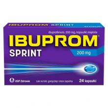 Zdjęcie produktu - IBUPROM SPRINT CAPS 200 mg - 24 kapsułki 