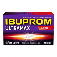 Zdjęcie produktu - Ibuprom Ultramax 600 mg, 10 tabletek