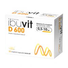 Ibuvit D 600 Krople z witaminą D w kapsułkach twist-off 600j.m. - 30 kapsułek 