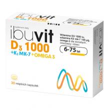 Ibuvit D3 1000 + K2 MK-7 Omega 3 - 30kaps.