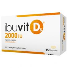 Zdjęcie produktu - Ibuvit D3 2000 IU, 150 kapsułek
