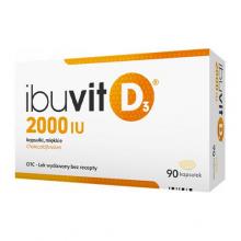 Zdjęcie produktu - Ibuvit D3 2000 IU, 90 kaps. BRAK KARTONU