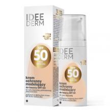 Zdjęcie produktu - Idee Derm Ochronny krem modelujący do twarzy SPF50 do cery dojrzałej, pozbawionej elastyczności, 50 ml