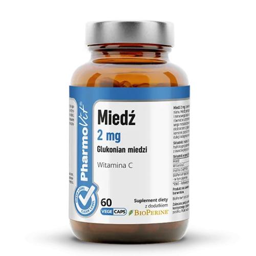 Miniaturka artykułu - Pharmovit Miedź 2 mg, 60 kaps.