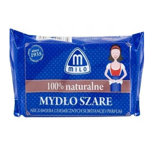 Miniaturka artykułu - Milo mydło szare naturalne, 175g