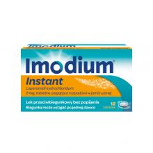 Zdjęcie produktu - Imodium Instant 2 mg - Lek o szybkim działaniu przeciwbiegunkowym, 12 tabletek