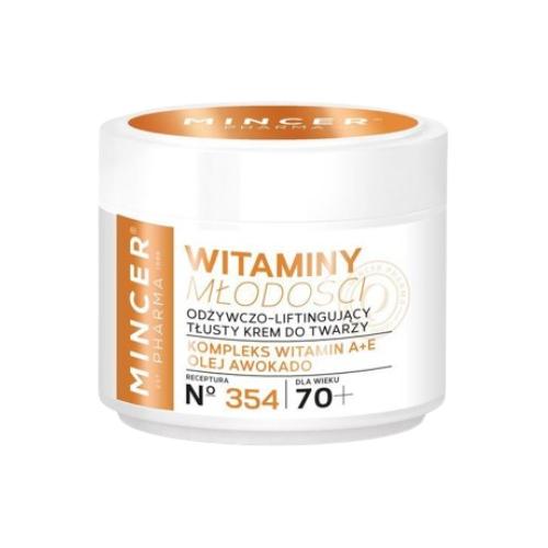 Miniaturka artykułu - Mincer Witaminy Młodości Odżywczo-liftingujący krem tłusty - 50ml