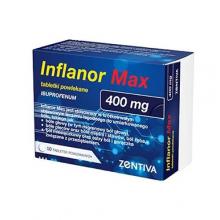 Zdjęcie produktu - Inflanor Max ibuprofen 400 mg, 50 tabletek