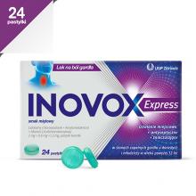 Zdjęcie produktu - Inovox Express smak miętowy, 24 pastylki