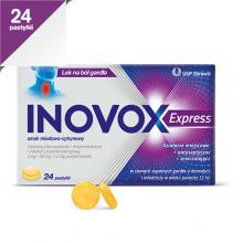 Zdjęcie produktu - Inovox Express smak miodowo-cytrynowy, 24 pastylki