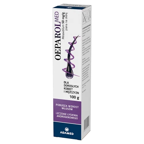 Miniaturka artykułu - Minoxidil OeparolMed 50 mg/g Piana na sk&oacute;rę dla dorosłych kobiet i mężczyzn, 100 g