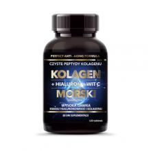 Zdjęcie produktu - INTENSON Kolagen morski + witamina C + kwas hialuronowy, 120 tabl.