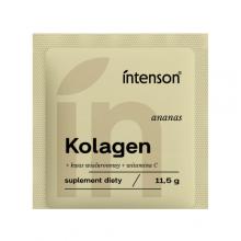 Zdjęcie produktu - Intenson Kolagen + witamina C + kwas hialuronowy smak ananasowy, 11,5 g  