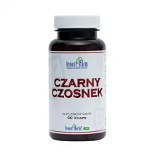 Zdjęcie produktu - Invent Farm Czarny Czosnek, 90kaps. KR&Oacute;TKA DATA 31.10.2026