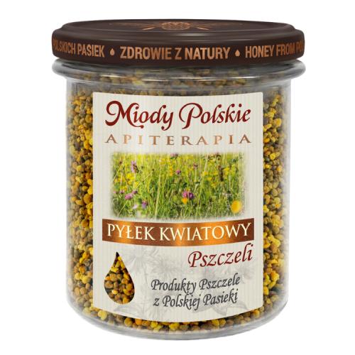 Miniaturka artykułu - Miody Polskie Pyłek kwiatowy pszczeli, 200 g