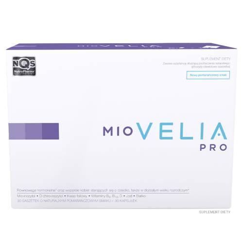 Miniaturka artykułu - MIOVELIA PRO, 30kaps. + 30 saszetek USZKODZONE/ BRAK TEKTUROWEGO OPAKOWAMOA
