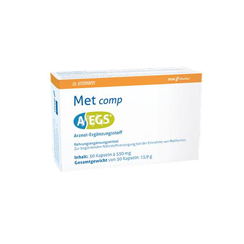Miniaturka artykułu - MITOPHARMA AEGS&reg; Met Comp MSE, 30 kapsułek