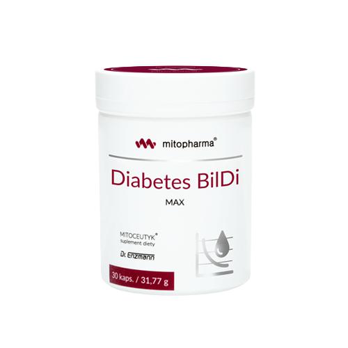 Miniaturka artykułu - MITOPHARMA Diabetes BilDi Max, 30 kapsułek
