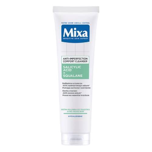 Miniaturka artykułu - MIXA Łagodny żel oczyszczający do twarzy przeciw niedoskonałościom, 150ml