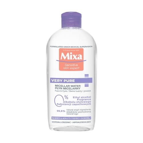 Miniaturka artykułu - MIXA płyn micelarny Very Pure - Bez alkoholu, 400ml