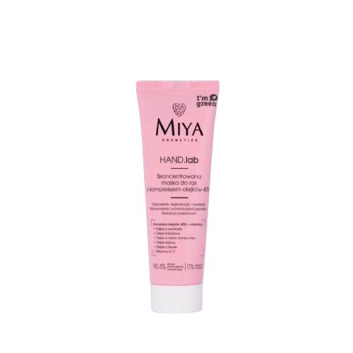 Miniaturka artykułu - MIYA Skoncentrowana maska do rąk z kompleksem olejk&oacute;w 40%, 50ml