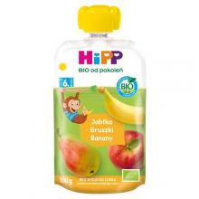 Zdjęcie produktu - HiPP BIO Mus owocowy jabłka gruszki banany po 6. miesiącu, 100 g