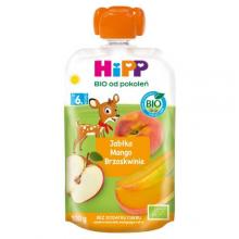Zdjęcie produktu - HiPP BIO Mus owocowy jabłka mango brzoskwinie po 6. miesiącu, 100 g