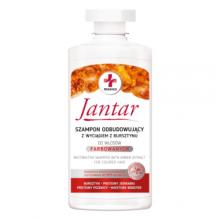 Zdjęcie produktu - JANTAR MEDICA Szampon odbudowujący do włos&oacute;w farbowanych z wyciągiem z bursztynu, 330 ml