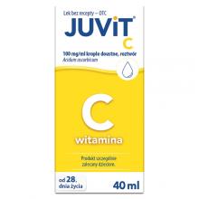 Zdjęcie produktu - JUVIT C Krople, 40 ml - lek z witaminą C