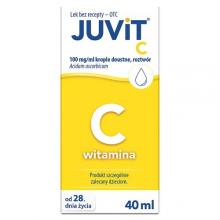 Zdjęcie produktu - JUVIT C Krople, 40 ml - lek z witaminą C USZKODZONE OPAKOWANIE