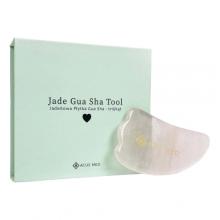 Zdjęcie produktu - Acus Med Kamień Gua Sha Jadeitowa płytka do masażu tr&oacute;jkąt r&oacute;żowy, 1 szt.
