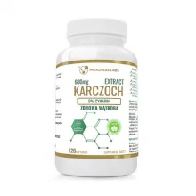 Zdjęcie produktu - Progress Labs Karczoch ekstrakt 600 mg, 120 kaps.