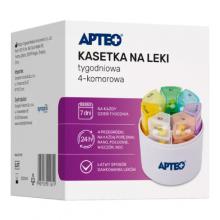 Zdjęcie produktu - Kasetka na leki tygodniowa 4-komorowa APTEO