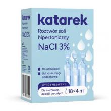 Zdjęcie produktu - Katarek Roztw&oacute;r soli hipertoniczny NaCl 3%, 18x 4 ml