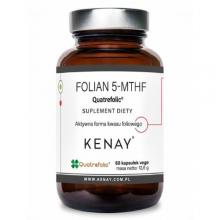 Zdjęcie produktu - Kenay Folian 5-MTHF Quatrefolic, 60 kaps.