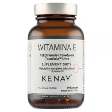 Zdjęcie produktu - KENAY Witamina E tokotrienole i Tokoferole TocoGaia Ultra, 60 kaps.