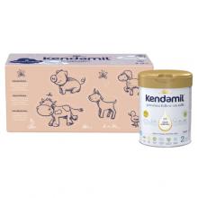 Zdjęcie produktu - Kendamil Premium 2 HMO+ Mleko następne dla niemowląt po 6. miesiącu, zestaw kreatywny, 3x800g