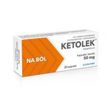 Zdjęcie produktu - Ketolek kapsułki twarde 0,05 g, 20 kaps.