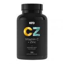 Zdjęcie produktu - KFD Vitamin C + Zinc, 120 kaps.