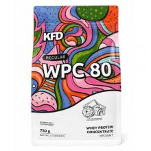 Zdjęcie produktu - KFD Regular WPC 80 Koncentrat białka serwatkowego o smaku biała czekolada-malina, 750 g