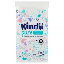 Zdjęcie produktu - Kindii Pure Bawełniane płatki dla niemowląt do sk&oacute;ry wrażliwej, 60 szt.